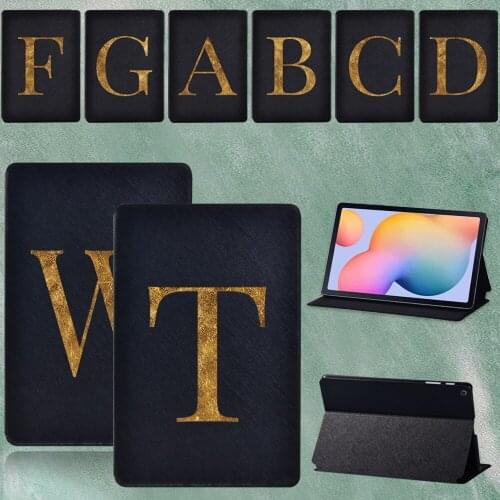 For Samsung Galaxy Tab S6 Lite 10.4 Inch Shockproof Letter Series Flip Stand for Tab S6 SM-P610 SM-P615 Tablet Case + Pen