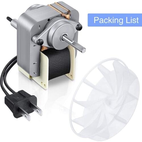 Bathroom Vent Fan Motor and Blower Wheel Replacement 99080166 Electric Motors Kit Compatible with Nutone Broan 70CFM 120V