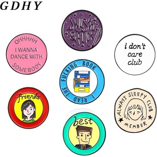 GDHY Enamel Pins Brooches Badge Pins Button Jewelry