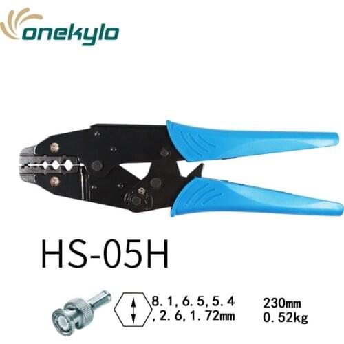Coaxial crimping pliers HS-05H RG55 RG58 RG59,62, relden 8279,8281,9231,9141 coaxial crimping pliers connectors tools SMA / BNC