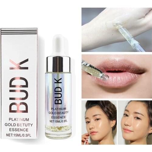 BUD K 24k Gold Skin Makeup Oil for Face Essential Oil Before Primer Foundation Moisturizing Face Oil Anti-aging Facial Cosmetic