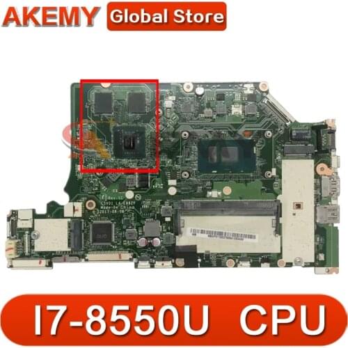 Akemy Laptop motherboard For ACER Aspire A515-51G A315-53G Mainboard LA-E892P I7-8550U N17S-G1-A1 DDR4