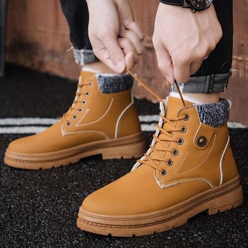 Fashion Men Shoes Men Casual Shoes High Top Sneakers Men Vulcanized Shoes Platform Sneakers with Fur Mens Sneakers Masculinas