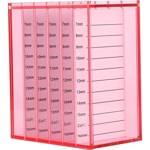 False Eyelashes Storage Box 5 Layers Acrylic Pallet Individual Lash Volume Display Stand Holder For Makeup Lash Extension Tools
