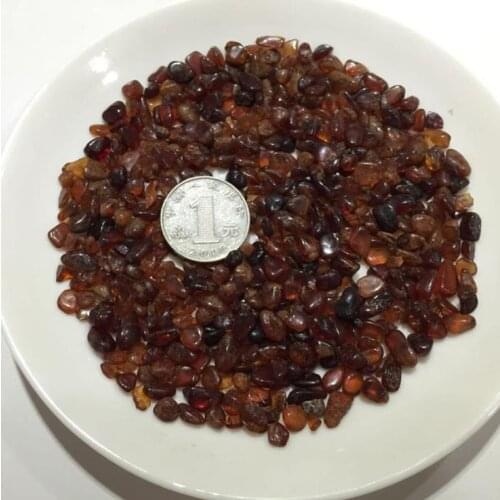 Natural Garnet Stone Fish Tank Decoration DIY 7~9mm