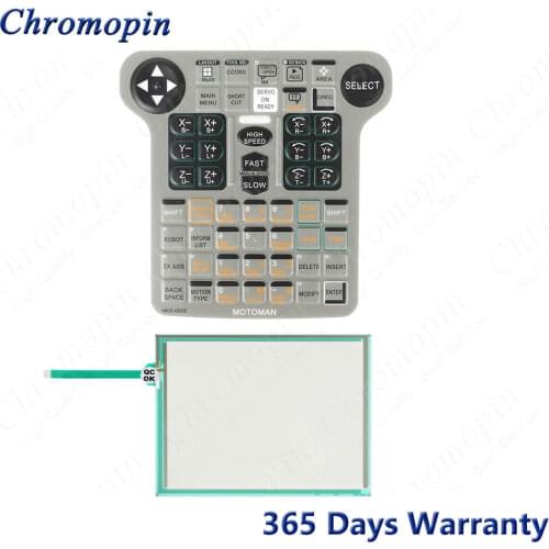 NEW NKS-005E Touch screen AND Front Label Membrane Overlay Foil for MOTOMAN NX100 Robot Teach Pendant