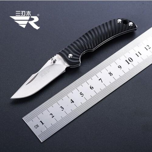 Sanrenmu 4060 Mini Keychain Knife Pocket Knife fruit Knife for camping Survival Tactical Utility Tool EDC Knife