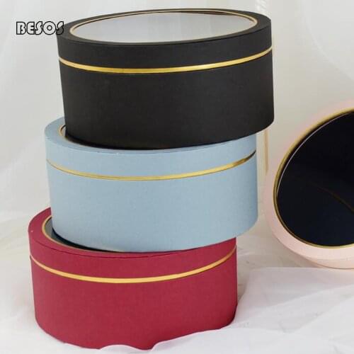 Wholesale Large Color Round Circular Hollow Gift Box Party Wedding Activities Flower Scarf Jewelry Packaging Decoration Gift Box
