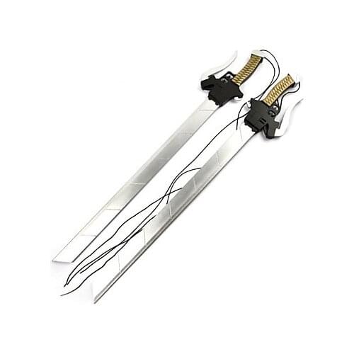 Weapon / Sword Inspired by Attack on Titan Mikasa Ackermann Anime Cosplay Accessories Sword / Weapon Silver Wood Female