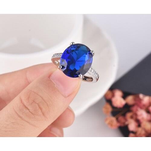 Simple Oval Rings With A Row Of Small Zircons Adjustable Size Jewelry Classic Charm Wedding Ring For Women Anniversary Gifts