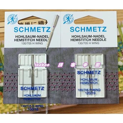 Schmetz Hemstitch/Wing Needle Size 120/19 100/46 Sewing Machine for singer juki brother bernina pfaff janome