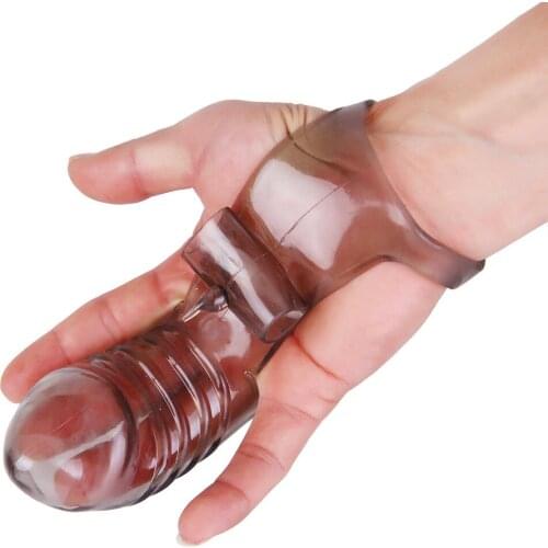 Silicone Vibrating Finger Sleeve Bullet Vibrators For Women Vaginal Clitoris stimulation Massager Female Masturbator Sex Toys