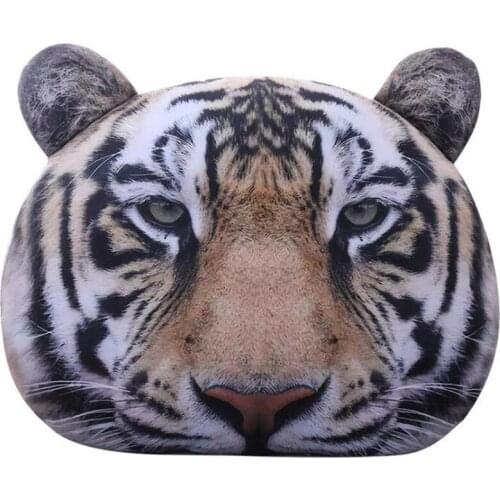 Cute tiger head pillow cushion children plush stuffed toy baby kids toy for Christmas Valentines Day gift