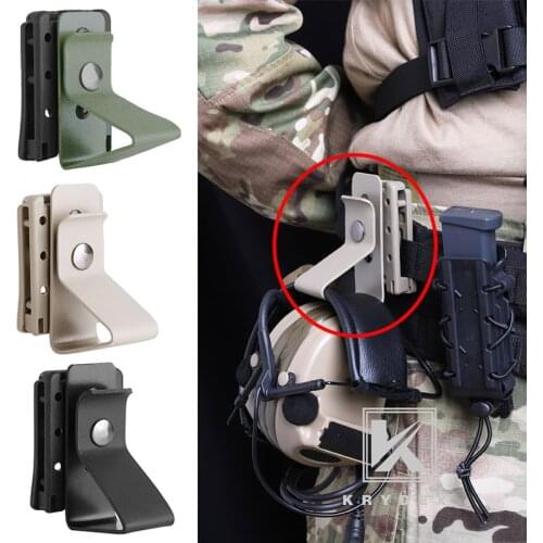 Tactical Vest Quick Removing Headphone Hanging Cellphone Support Suitable for MOEEL System Waist Hanging Clasp Design