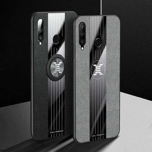 For Huawei P20 P30 P40 Lite Pro Case For Mate 20 30 40 Pro + Lite Case Splicing Cloth Ultra Thin Ring Bracket Cover