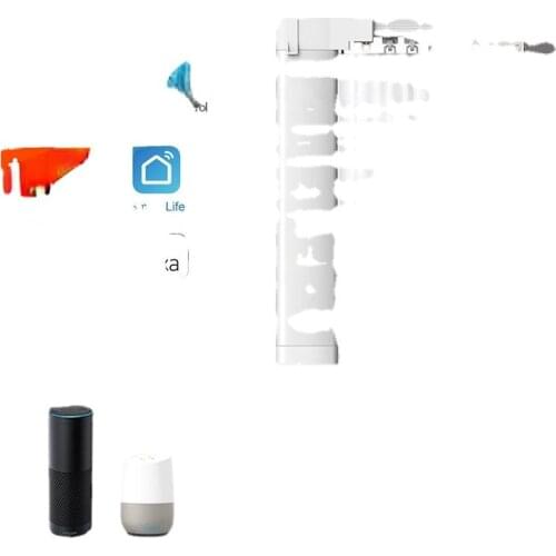 Smart wifi curtain motor tuya smart life work with alexa ,Googlehome with remote Customized Electric Curtain track smart