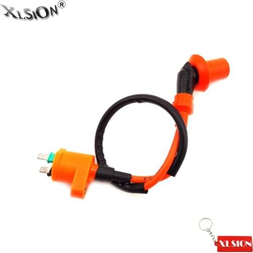 XLSION Aftermarket Performance Racing GY6 Ignition Coil For 50cc 125cc 150cc Moped Scooter Go Kart