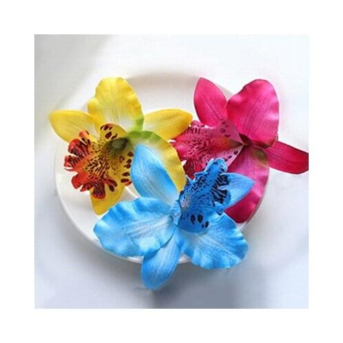 Delicate Orchid Peony Flowers Hair Clips Women Girls Beach Hair Accessories Plastic Hair Clips