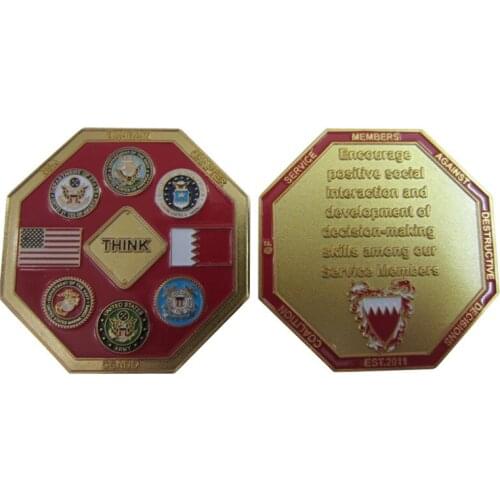 Factory custom plating double-sided coins high quality engraving 3D coins