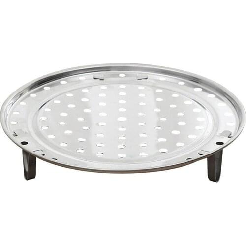18/20/22/24/26cm Stainless Steel Steaming Plate Steaming Round Rack Multifunction Slice Grid Shelf Steaming 3 Steaming Legg P0B8
