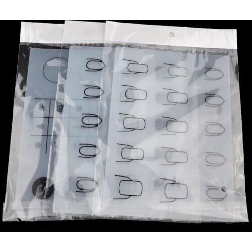 3Pcs Professional Silicone Stamping Nail Art Plate Pat Foldable Washable Nail Mat Transfer Tools Practice Table Pad for Salon