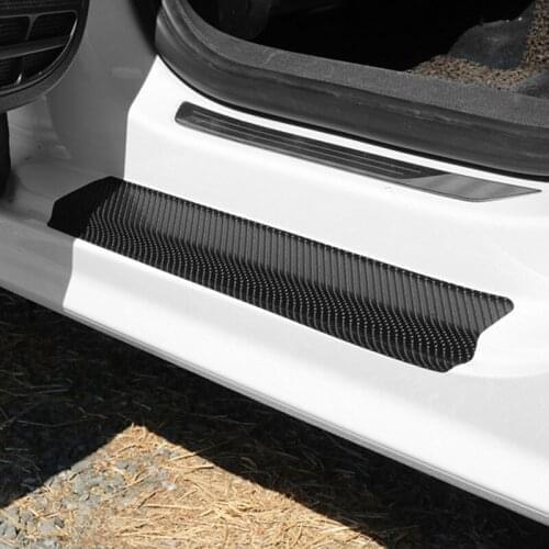 4Pcs Car Door Sill Protection Door Sill Scuff Plate Sticker For Audi A1 A2 A3 A4 A5 A6 A7 A8 B5 B6 B7 B8 C5 c6 Q2 Q3 Q5 Q7 TT S3