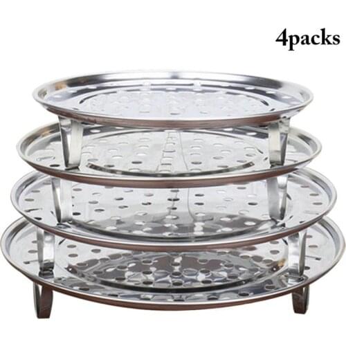 4PCS Canning Rack Stainless Steel Assorted Sized Steamer Rack Kitchen Gadget Kitchen Steam Plate Canning Rack Household