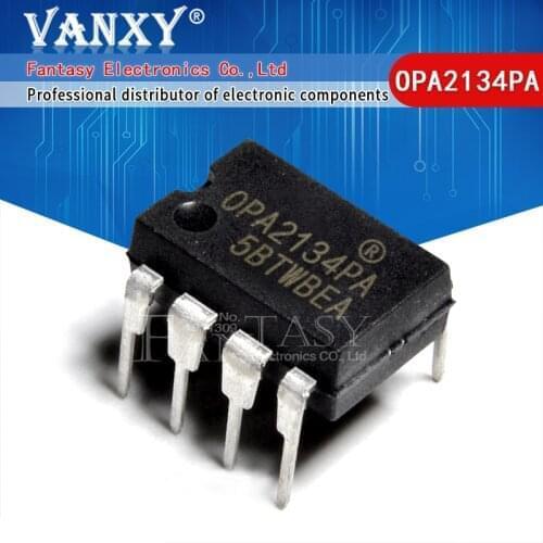 5PCS OPA2134PA DIP8 OPA2134P DIP OPA2134 DIP-8 2134PA High Performance AUDIO OPERATIONAL AMPLIFIERS
