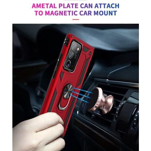 50pcs/lot Armor Shockproof Phone Case For Samusng Note 20 Ultra M21 M31 M11 A11 A41 A21 A21S A11 A51 A71 A70E Car Ring Bracket