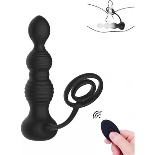 Anal Plug Prostata Massager USB Charging Silicone Anal Beads Vibrators Massage Men And Women Sex Toys Share Adult Products