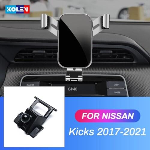 Car Mobile Phone Holder For Nissan Kicks P15 2017 2018 2019 2020 2021 Air Vent Phone Stand GPS Cradle Clip Navigation Bracket