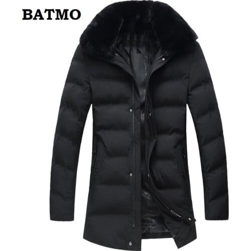BATMO 2019 new arrival high quality winter warm casual parkas men,mens winter jackets,trench coat men plus-size L-8XL