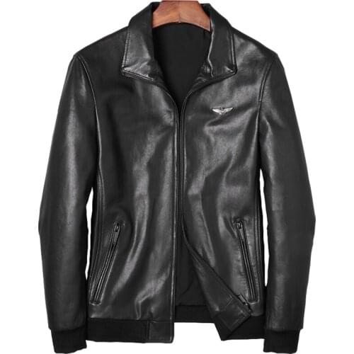 DK Genuine Goat Leather Clothing Casual Business Formal Natural Leather Jacket Top Quality Leather Outwear