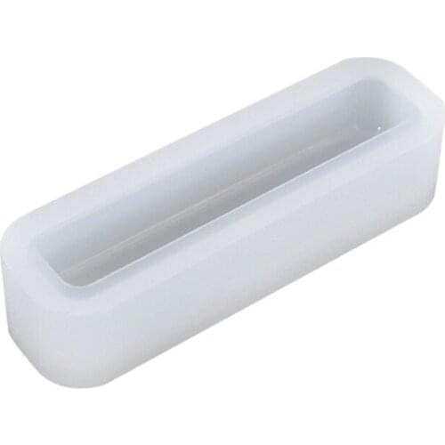 Long Strip Necklace Epoxy Resin Mold Pendants Keychain Silicone Mould DIY Crafts Jewelry Casting Tool K3ND