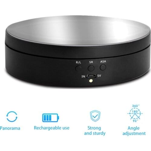 Electric 360-degree Turntable Turntable USB Power Supply Three-Speed Speed Adjustment Used To Display Jewelry Art Accessories