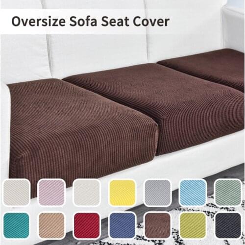 Oversize Corn Fleece Sofa Seat Cover Elastic Stretch Slipcovers Non-slip Washable Removable Sofa Couch Cover Furniture Protector