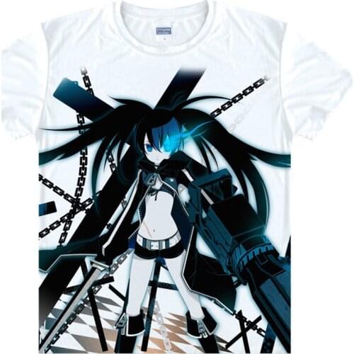 Black Rock Shooter The Game T-Shirt Mato Kuroi Shirt t shirts Anime Clothing cool Shirts t-shirt Japanese Anime shirts a