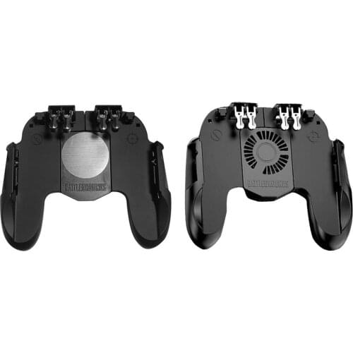 H9 Six Finger Pubg Game Controller Gamepad Trigger Shot Fire Free Fan Cooling Gamepad Joystick For Ios Android Mobile Phone