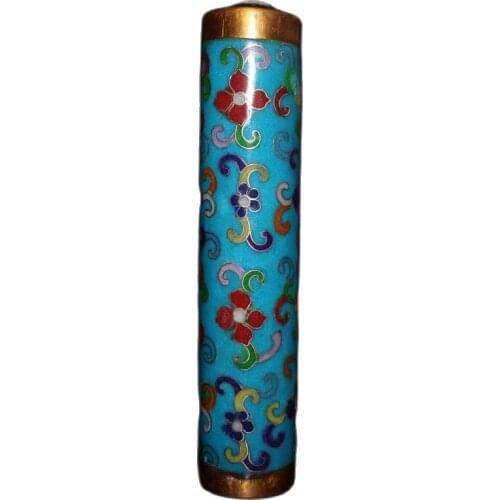 Collection of brass Cloisonne wire (kaleidoscope) blue