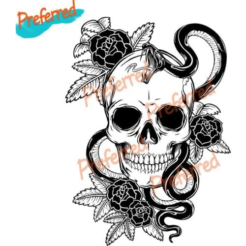 Creative Car Sticker Venom Skull for Car Window Trunk Auto Motorcycle Uv Protection Car Decorative Die Cutting Waterproof PVC