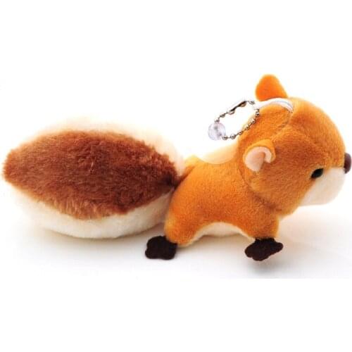 20CM Little Squirrel Pendant Pendant Bag Toys For Children Stuffed Teddy Soft Animals Dolls Birthday Baby Totoro Knitting Panda