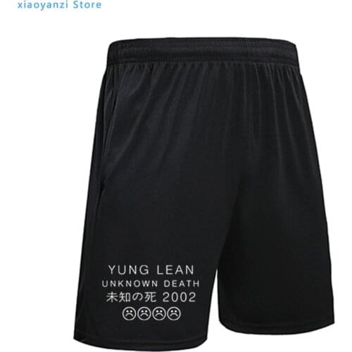 Yung Leans Unknown Death Sad Boy Printed Men sports 2021 Summer running shorts High Quality Short pants For Fans top-08923