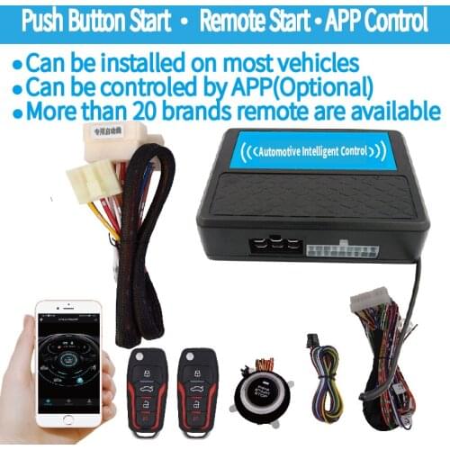 One button start Remote Start to warm or cold vehicle 4G smart phone APP control vehicle module is optional