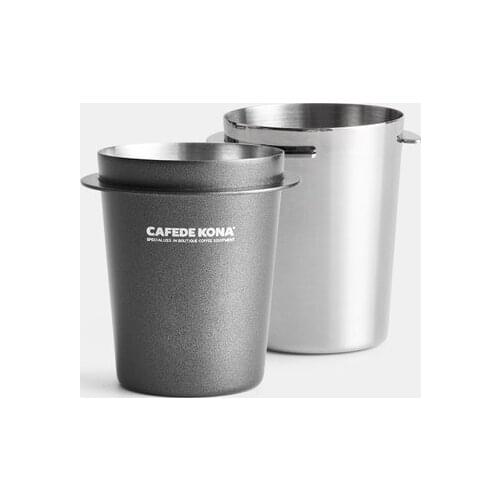 CAFEDE KONA stainless steel powder receiving cup espresso coffee machine handle powder receiving device coffee smelling cup EK43