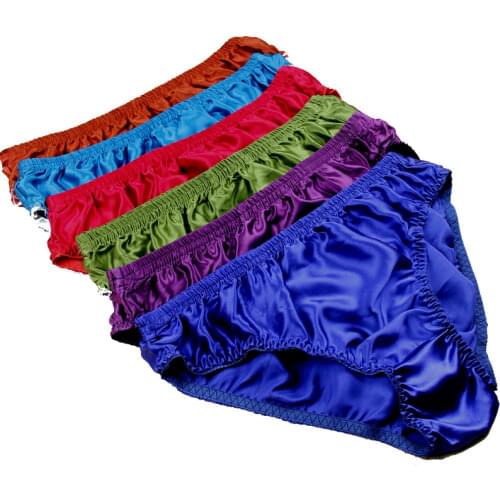 Plus Size Panties 100% Mulberry Silk Men Pure Silk Breathable Briefs L/XL/XXL