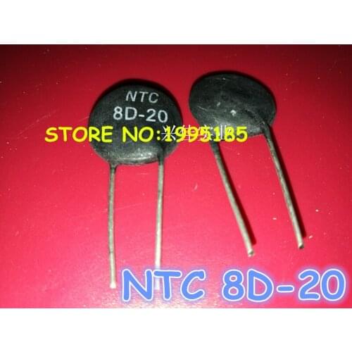 10pcs/lot NTC 8D-20 Thermistor power resistor DIP
