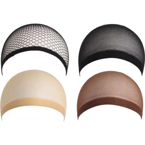 3Pcs Elastic Lace Bandage Hairnet Breathable Mesh Wig Hat Soft Nylon Stretch Cap Mesh Weaving Wig Cap Cloth Hair Nets