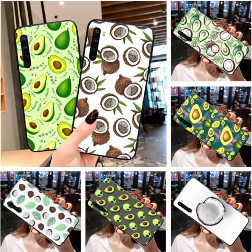 Green Avocado Coconut Phone Case For OPPO Realme 6 Pro XT Realme C3 5 Pro C2 RENO2-Z A11X