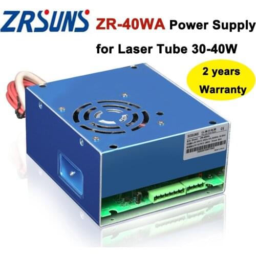 ZR-40WA Co2 Laser Power Supply 40w for Co2 Laser Engraving and Cutting Machine