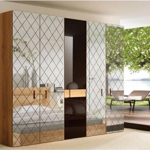 17/32/58Pcs 3D Mirror Wall Sticker DIY Diamonds Triangles Acrylic Wall Stickers Wall Decals Living Room Home Decoration